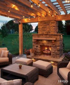 18 Gorgeous Outdoor Fireplaces And Patios Design Ideas For Your Backyard 26