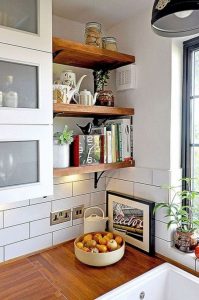 19 Clever Small Kitchen Remodel Open Shelves Ideas 08