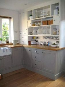 19 Clever Small Kitchen Remodel Open Shelves Ideas 09