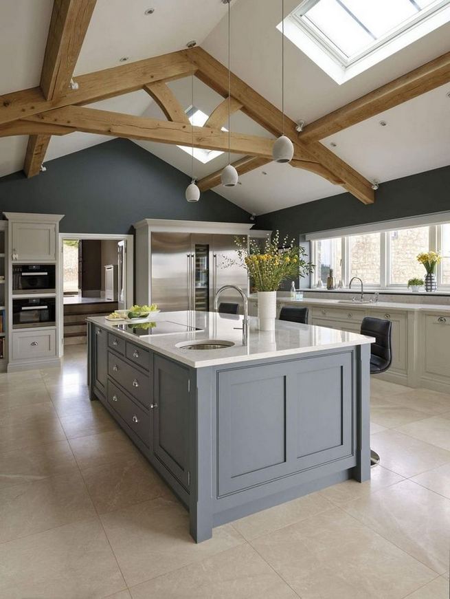 22 Stunning Farmhouse Style Cottage Kitchen Cabinets Ideas - lmolnar