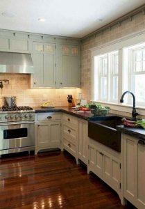 22 Stunning Farmhouse Style Cottage Kitchen Cabinets Ideas 35