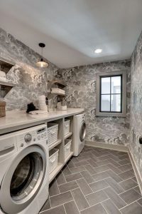 12 Beautiful Laundry Room Tile Pattern Design Ideas 23