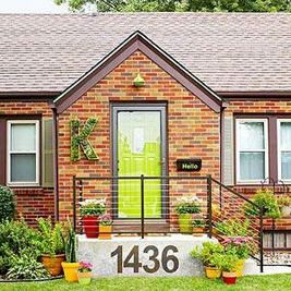 13 Fantastic Yellow Brick Home Decor Ideas For Front Door 01