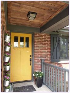 13 Fantastic Yellow Brick Home Decor Ideas For Front Door 03