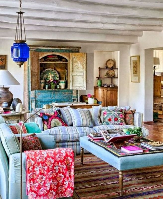 14 Cozy Bohemian Living Room Decoration Ideas 17