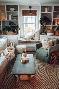 14 Cozy Bohemian Living Room Decoration Ideas 25