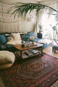 14 Cozy Bohemian Living Room Decoration Ideas 26