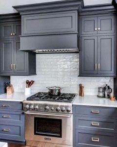 15 Incredible Farmhouse Gray Kitchen Cabinet Design Ideas 03