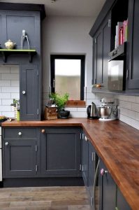 15 Incredible Farmhouse Gray Kitchen Cabinet Design Ideas 19