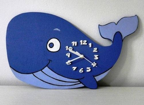 16 Cute Creative DIY Wall Clock Ideas For Kids Room 04