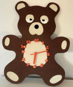 16 Cute Creative DIY Wall Clock Ideas For Kids Room 09
