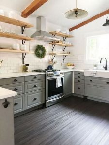 16 Modern Farmhouse Kitchen Cabinet Makeover Design Ideas 14