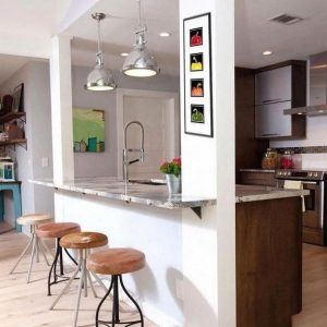 17 Elegant First Apartment Small Kitchen Bar Design Ideas 24