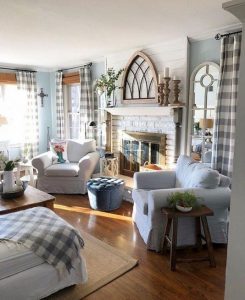 21 Warm And Cozy Farmhouse Style Living Room Decor Ideas 29
