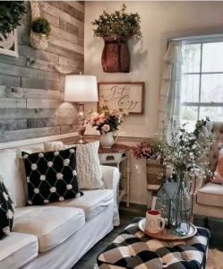13 Cozy Farmhouse Living Room Decor Ideas 08