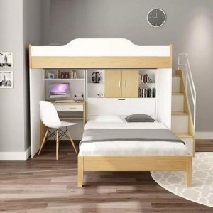16 Bunk Beds Design Ideas With Desk Areas Help To Make Compact Bedrooms Bigger 02