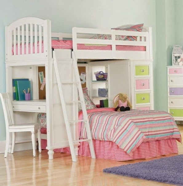 16 Bunk Beds Design Ideas With Desk Areas Help To Make Compact Bedrooms Bigger 09