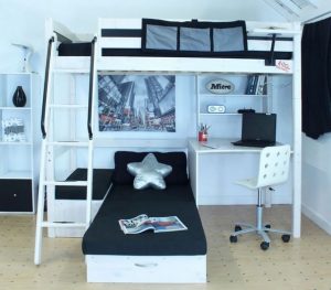 16 Bunk Beds Design Ideas With Desk Areas Help To Make Compact Bedrooms Bigger 10