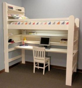 16 Bunk Beds Design Ideas With Desk Areas Help To Make Compact Bedrooms Bigger 17