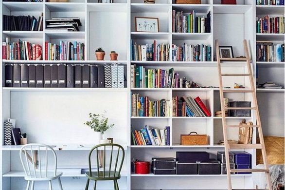 16 Fantastic Floor To Ceiling Bookshelves With Ladder 09