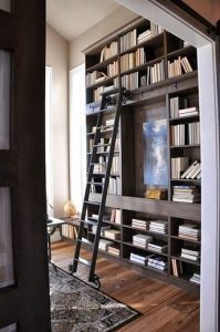 16 Fantastic Floor To Ceiling Bookshelves With Ladder 10