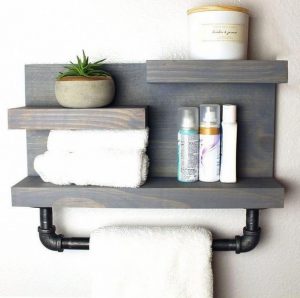 16 Models Bathroom Shelf With Industrial Farmhouse Towel Bar – Tips For Buying It 19