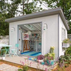 16 Modern Shed Design Looks Luxury To Complement Your Home 05