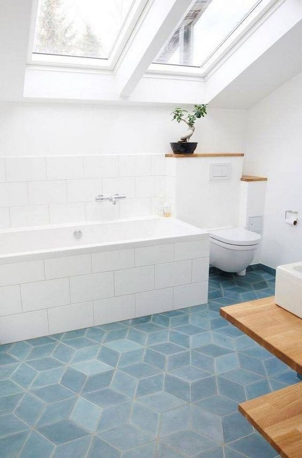 18 Comfy Bathroom Floor Design Ideas 10