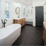 18 Comfy Bathroom Floor Design Ideas 17