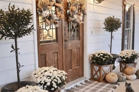 16 Beautiful Farmhouse Front Porches Decorating Ideas 10