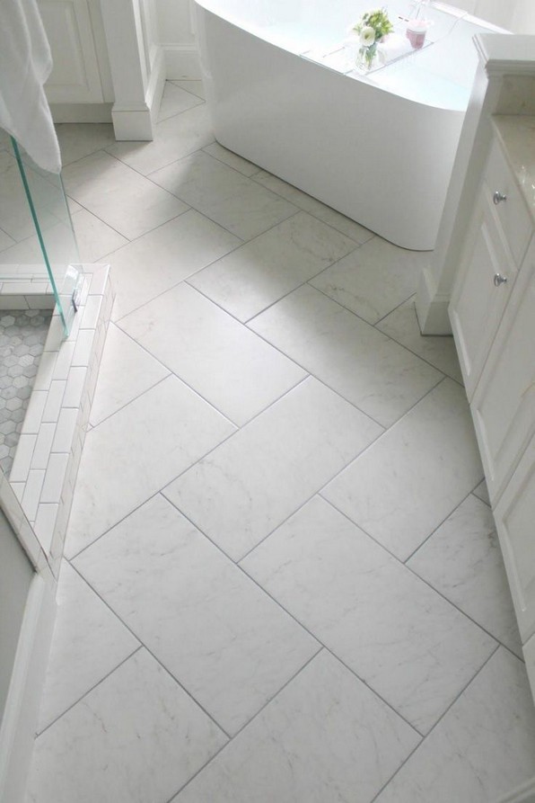 19 Beautiful Bathroom Tile Ideas For Bathroom Floor Tile 16