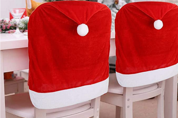 Red Hat Christmas Chair Slipcover
