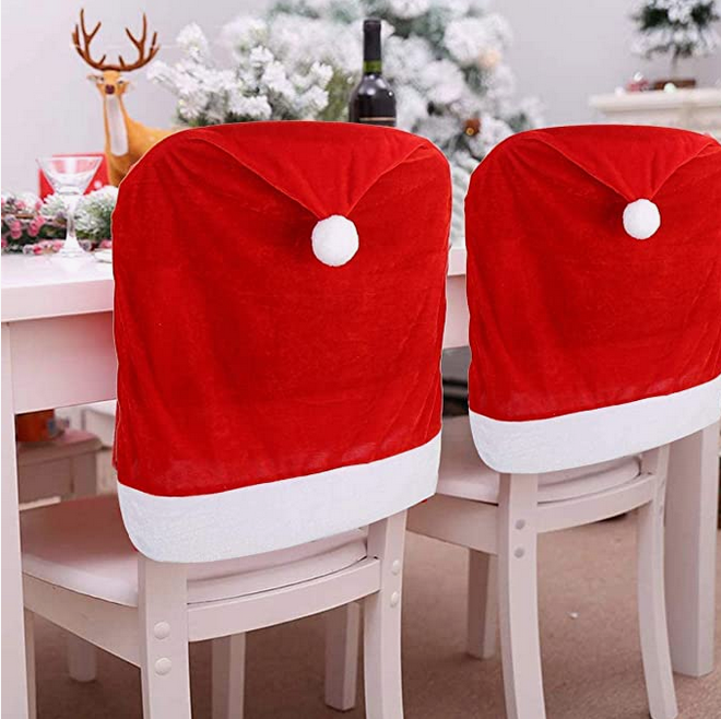 Red Hat Christmas Chair Slipcover